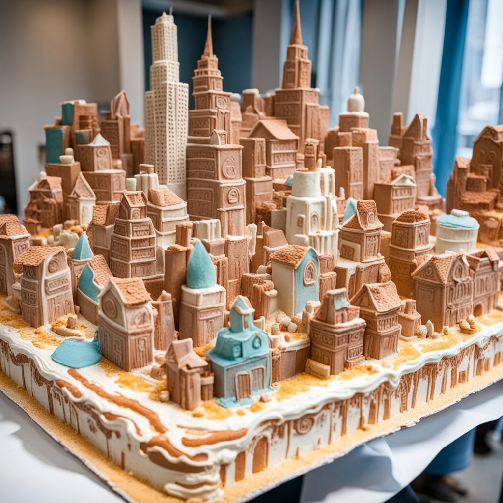 A city made out of cake