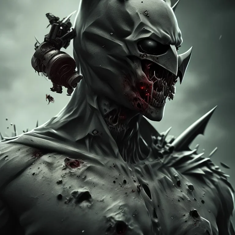 Zombie Batman, photorealistic, midjourney