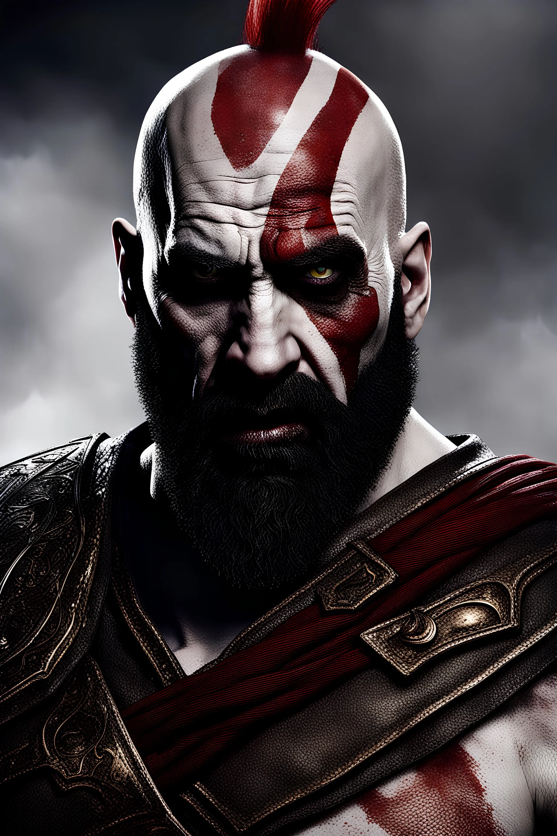 Nicolas Cage playing kratos