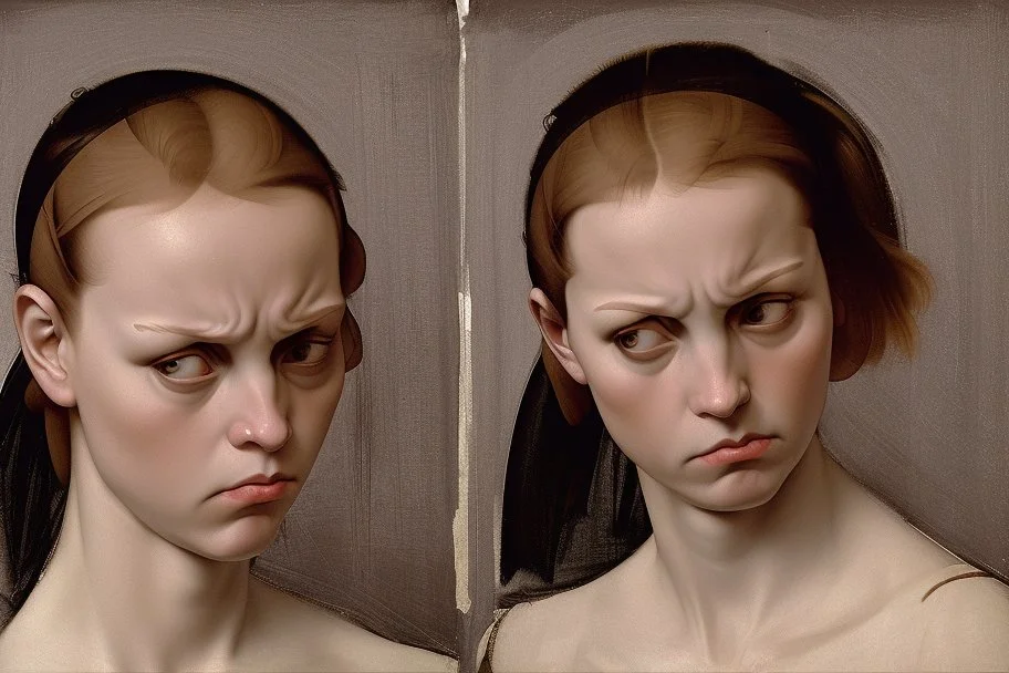 angry girl by pontormo