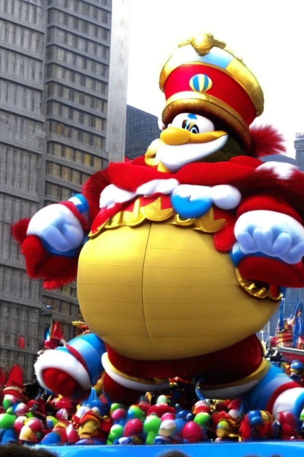 macy's day parade float of giant king dedede