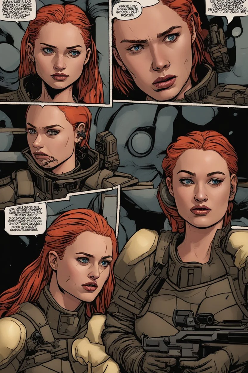 [Sophie Turner] Dizzy, Sophie groped for her blaster but it had skittered away. A rebel took aim at her helpless form. As his finger squeezed the trigger, Commander Rax appeared like a vengeful specter, tackling the enemy aside. The battle was engaged. Shaking off her daze, Sophie had to rearm fast or be left behind to face the rebels alone. Her first mission was falling to pieces. But she hadn't come this far to surrender - it was time to fight.