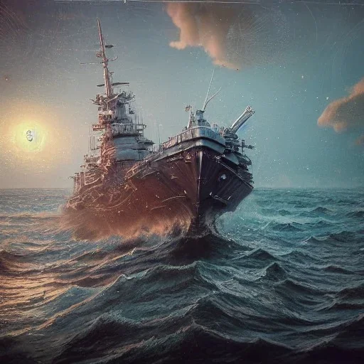 Insanely detailed photograph of an “artitcture plans of a battleship on ocean ” with intricate waves, intricate embroidered band of stars, hyperdetailed painting by Ismail Inceoglu Huang Guangjian and Dan Witz CGSociety ZBrush Central fantasy art album cover art,8K, hdr, romantic, mysterious, ominous, flowers, jewelry, steam,oil,cafe,street vendor,steamship,D&D