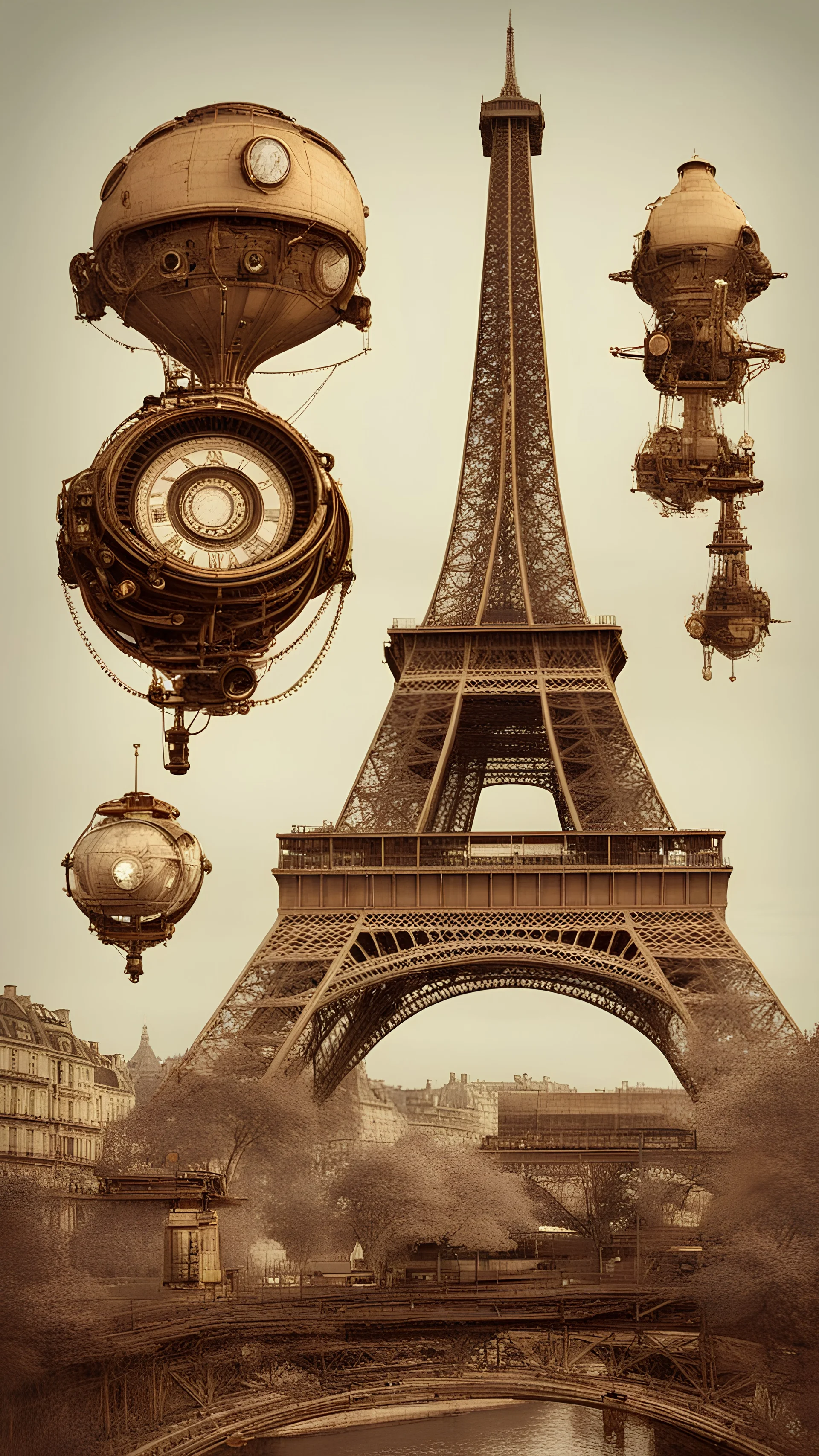 tour eiffel steampunk