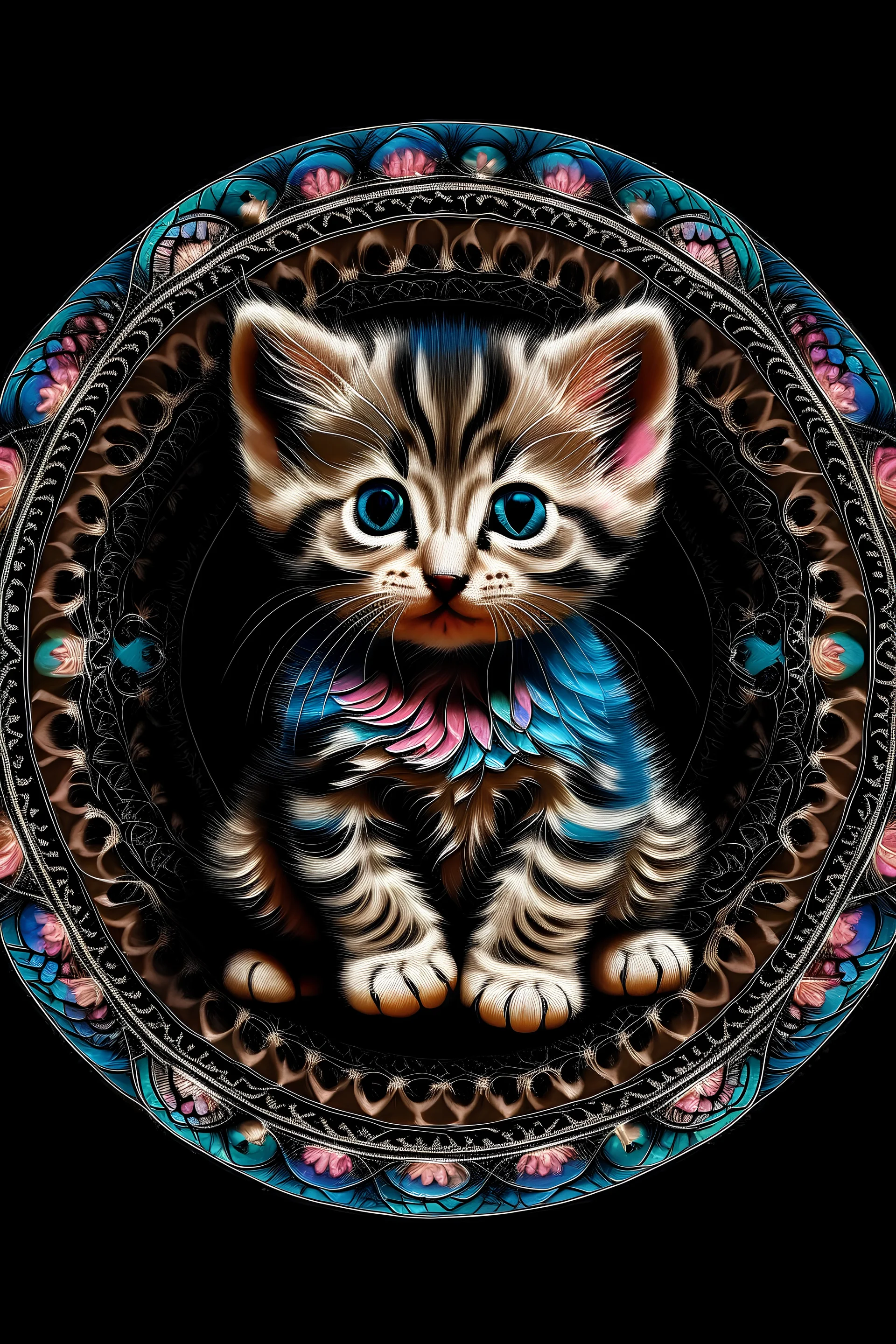 Mandala of a kitten