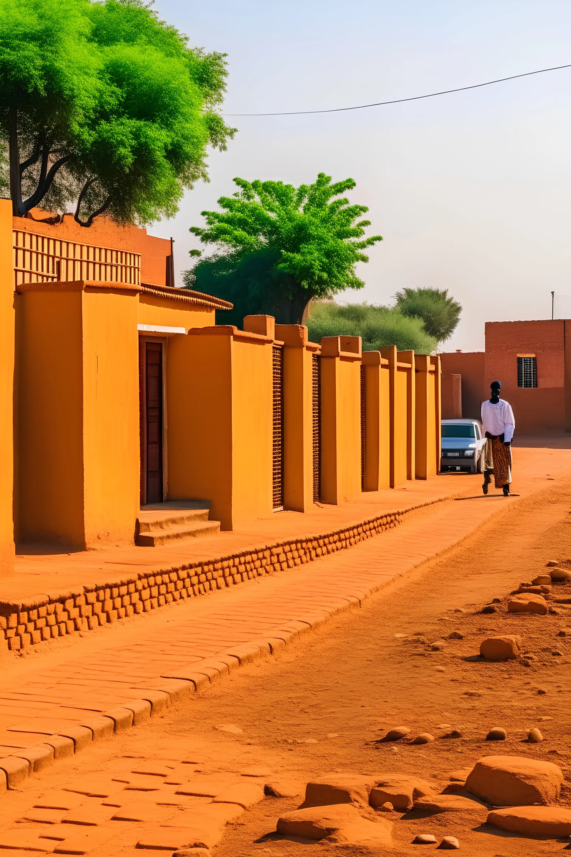 Sudan, muslim country, streets and brick homes