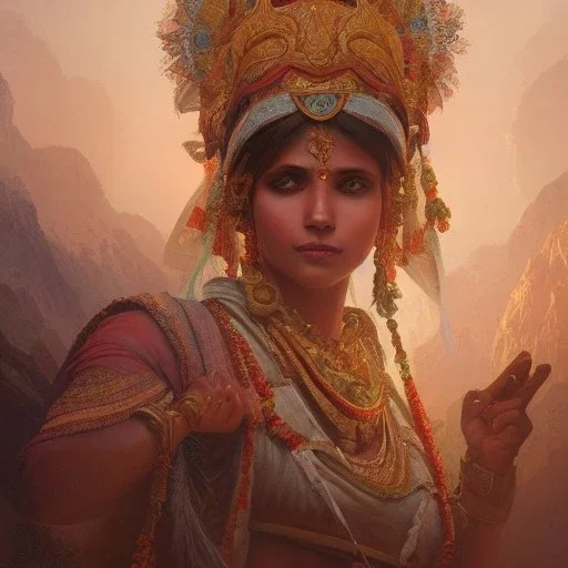  Indian temple cinematic, 8k, resolution concept art portrait by Greg Rutkowski, Artgerm, WLOP, Alphonse Mucha dynamic lighting hyperdetailed intricately detailed