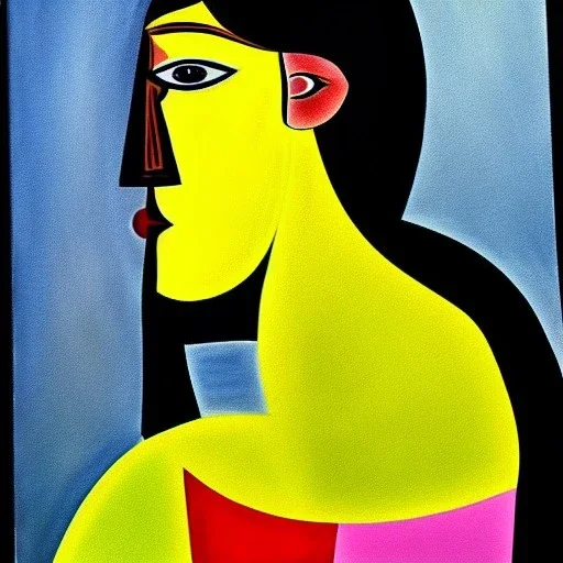 portrait of a woman picasso style