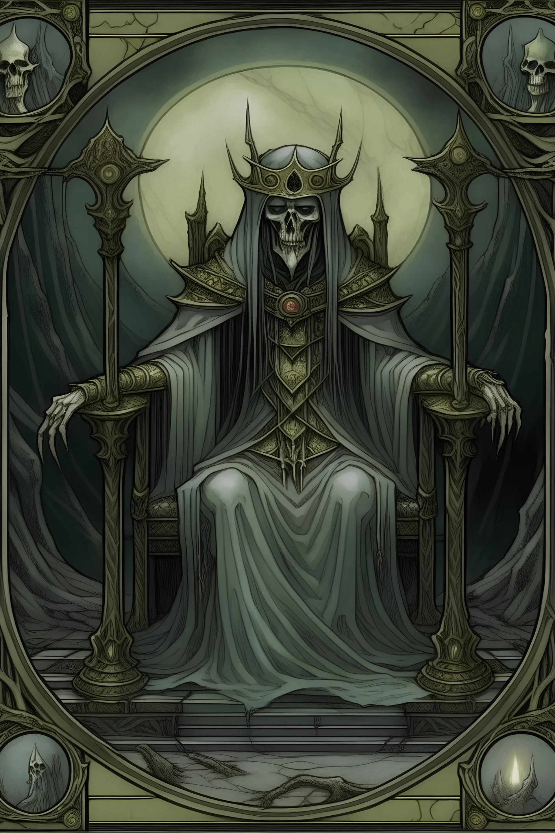 Tarot card of the empty throne