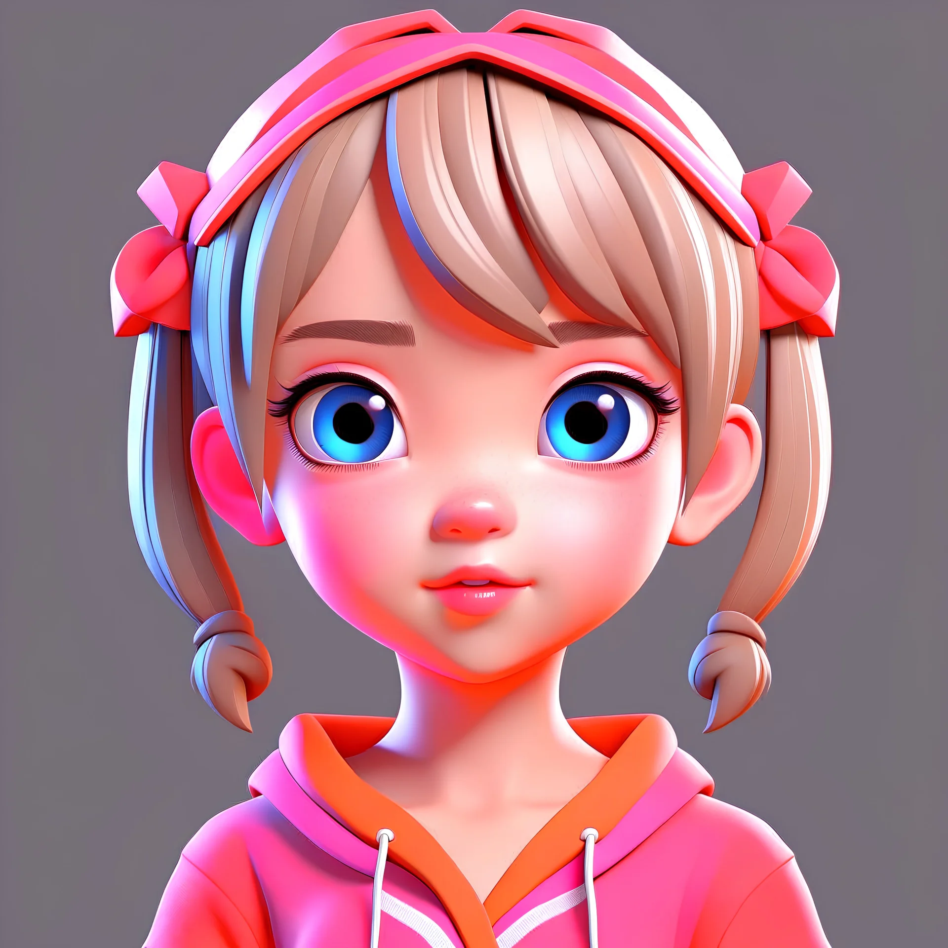 cute girl 3D