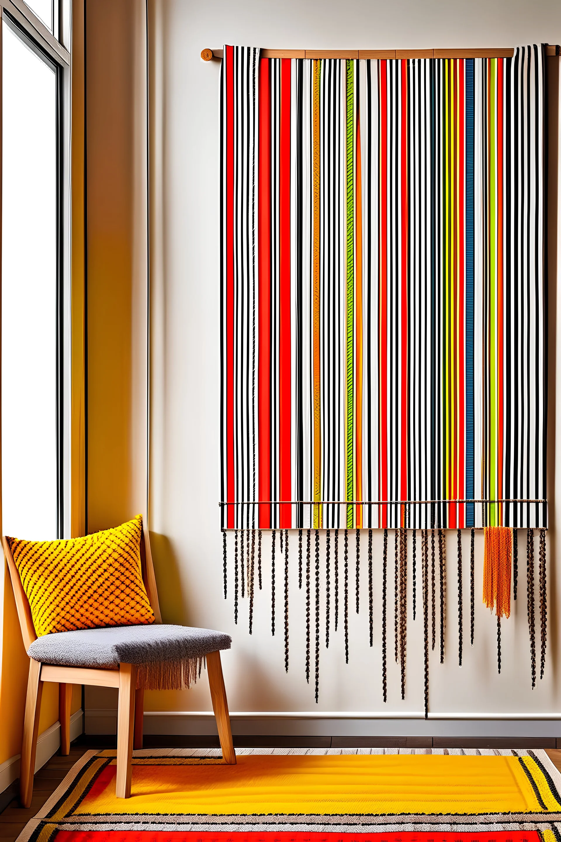 A woven hanging design inspired by Egyptian cultural heritage