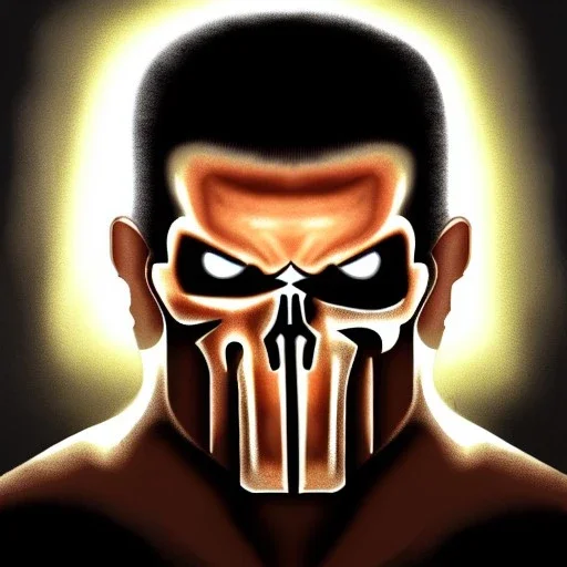 ultra detailed portrait of The Punisher, extremely detailed digital painting, extremely detailed face,crystal clear eyes, in the style of robert e howard and pablo oliveira and Ken Kelley and Keith Parkinson ,mystical colors,perfectly centered image, perfect composition, rim light, beautiful lighting,8k, stunning scene, raytracing