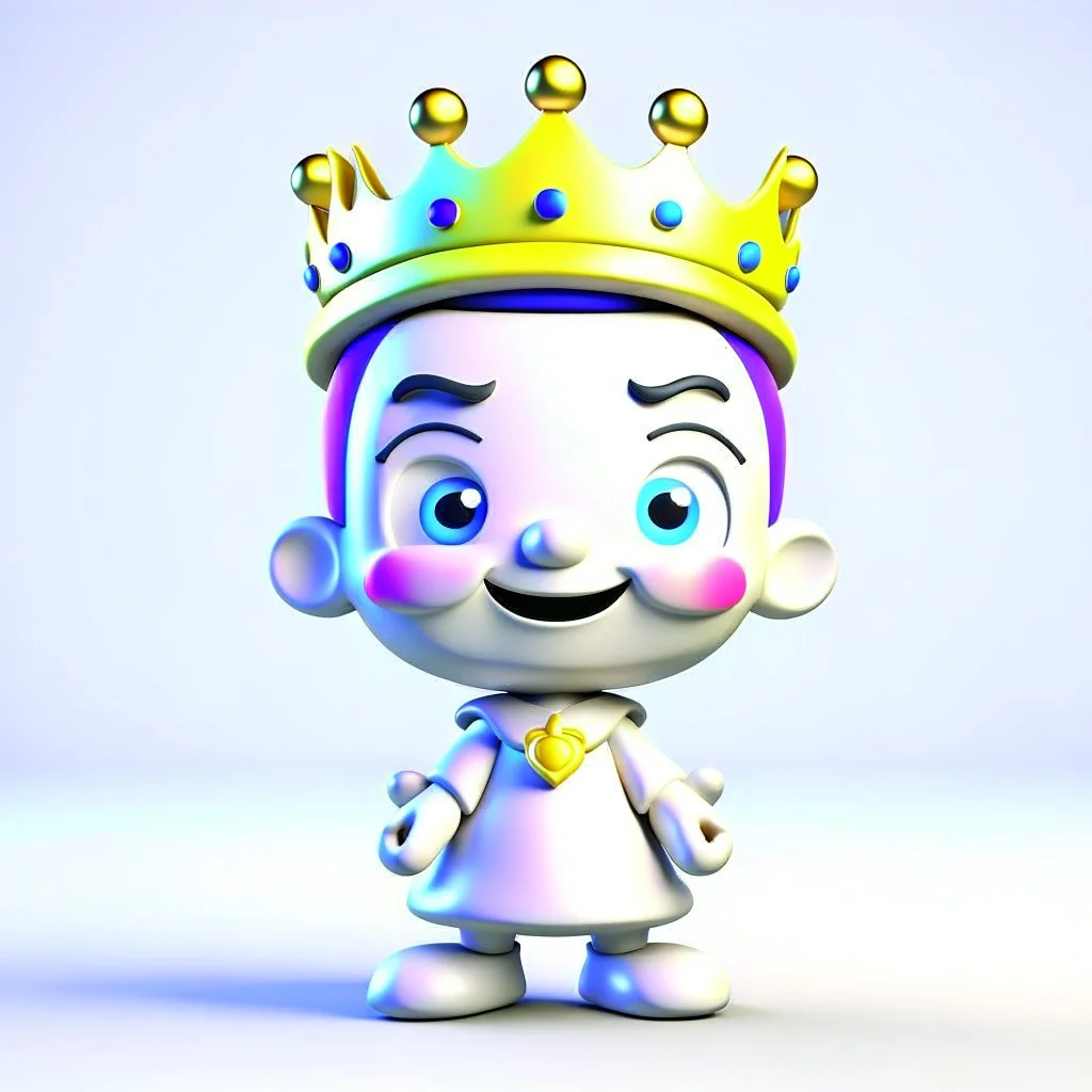 King cheerful 3D cute