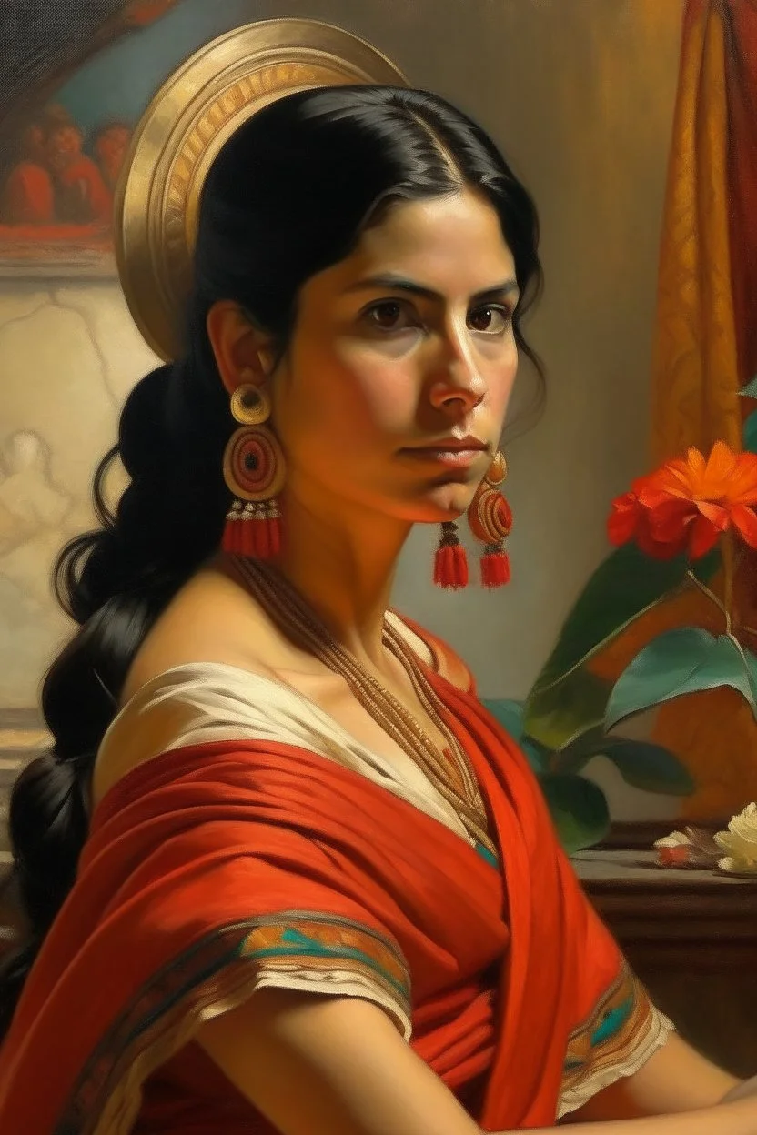 mexican woman painting neoclassism