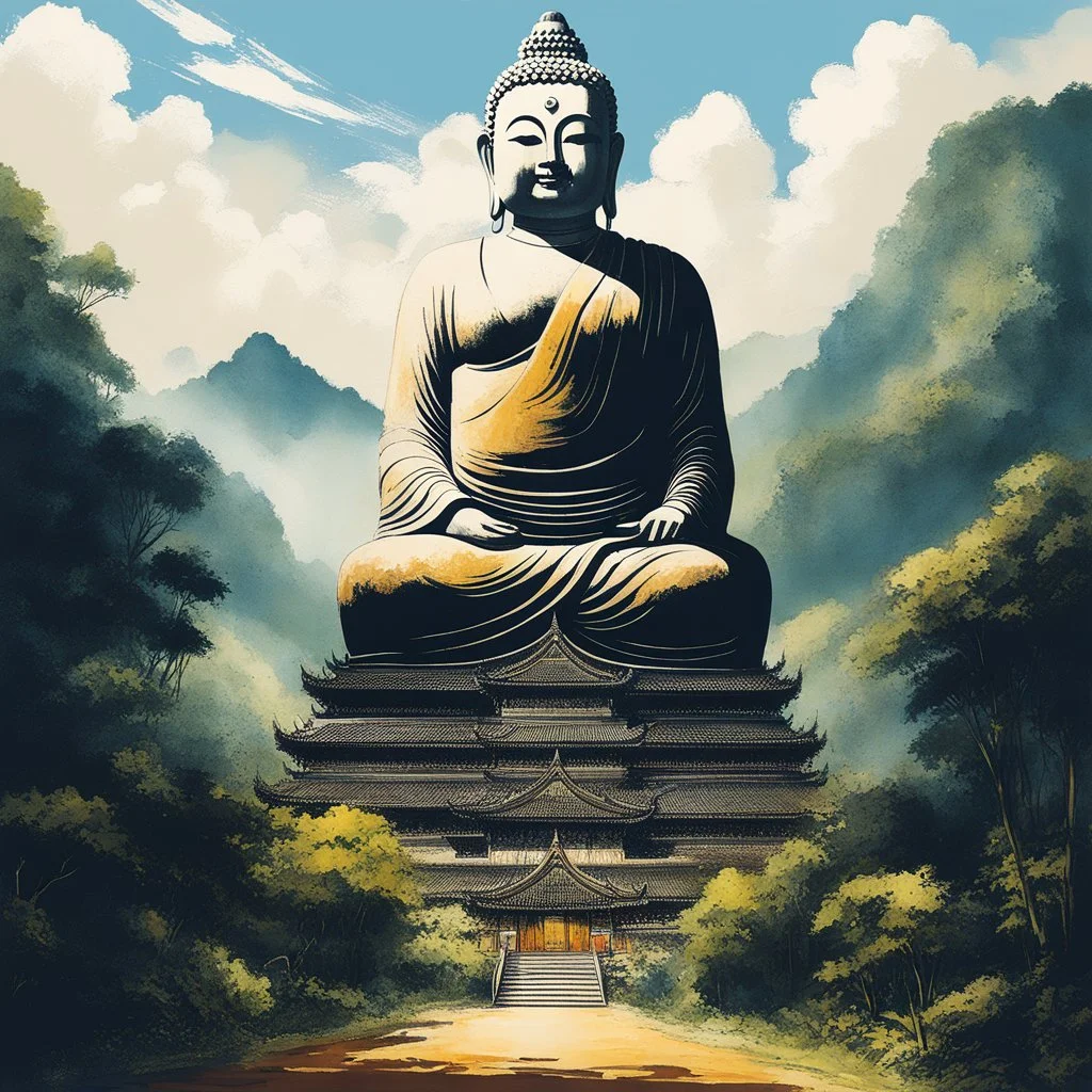 [art by Dorohedoro] Giant Buddha in Chiang Rai