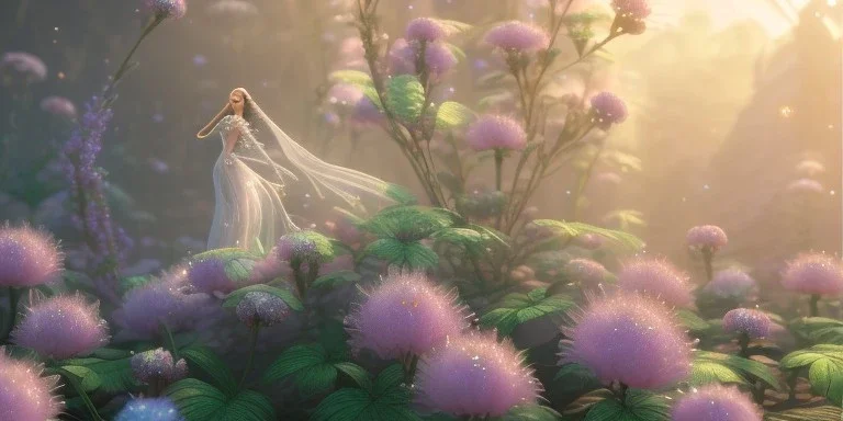 crystal subtle flower in a galactic ambiance beautiful fairy, transparent, delicate colors, in the foreground, full of details, smooth，soft light atmosphere, light effect，vaporwave colorful, concept art, smooth, extremely sharp detail, finely tuned detail, ultra high definition, 8 k, unreal engine 5, ultra sharp focus