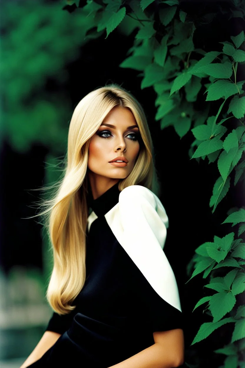 sixties fashion photography, natural young female, most beautiful female, longer light blonde hair, middle parting, beautiful like an undressed supermodel from the sixties, beautiful face, unbelievable sexy, space supermodel, helmut newton, polaroid colors, realistic, claudia schiffer, brigitte bardot, sharon tate, gigi hadid, chaterine deneuve