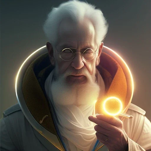 A man drinking a cup of cosmic energy bright light, illustration by Ruan Jia and Mandy Jurgens and William-Adolphe Bouguereau, Artgerm, 4k, digital art, surreal, anime style, space dandy style, highly detailed, godsend, artstation, digital painting, concept art, smooth, sharp focus, illustration by Ruan Jia and Mandy Jurgens and William-Adolphe Bouguereau, Artgerm