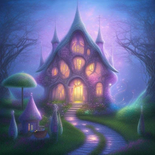 house of fairies like a dream within a dream within a dream pastel colors