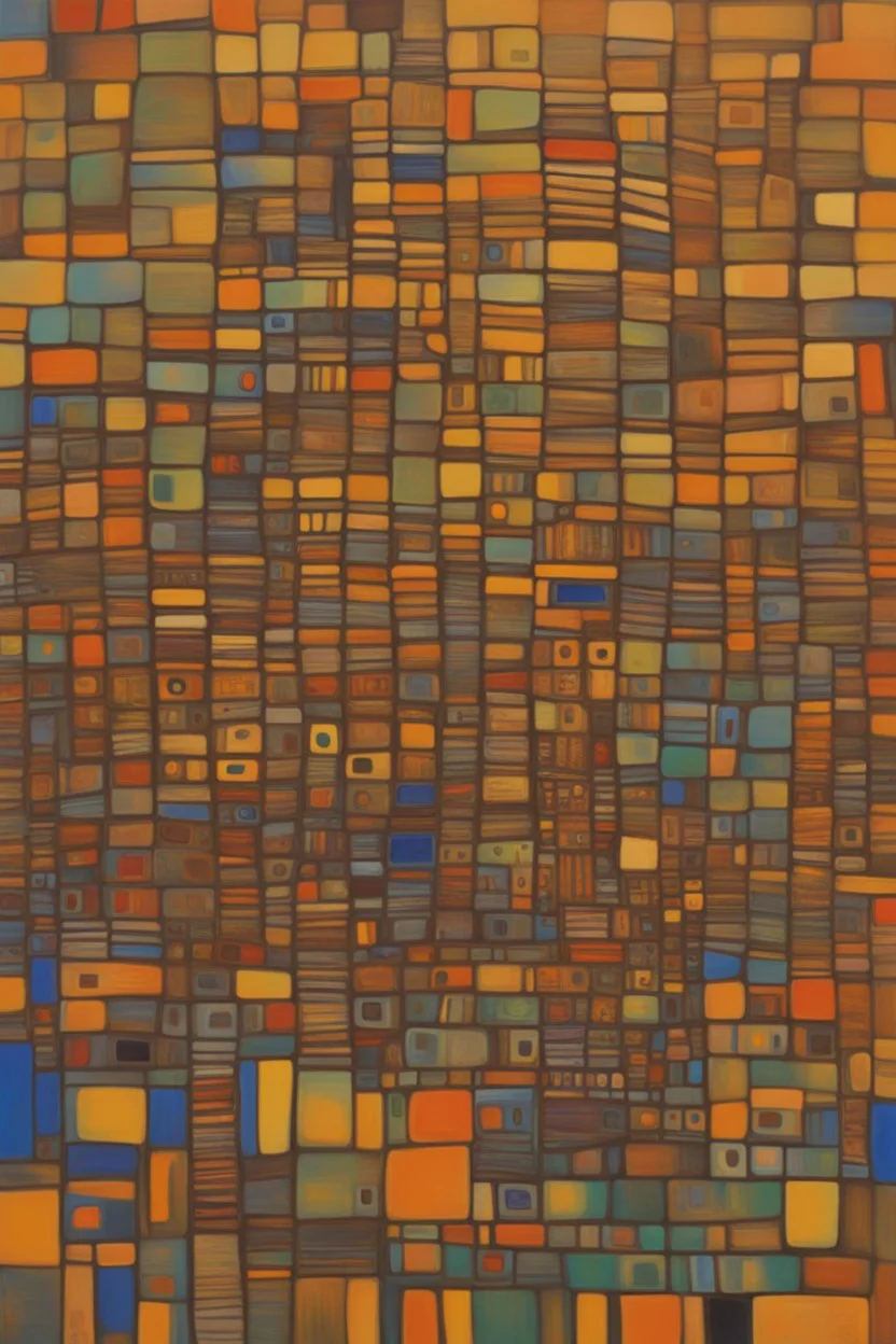 Seize the means of computation and free AI; Abstract; Hundertwasser; Golden Hour