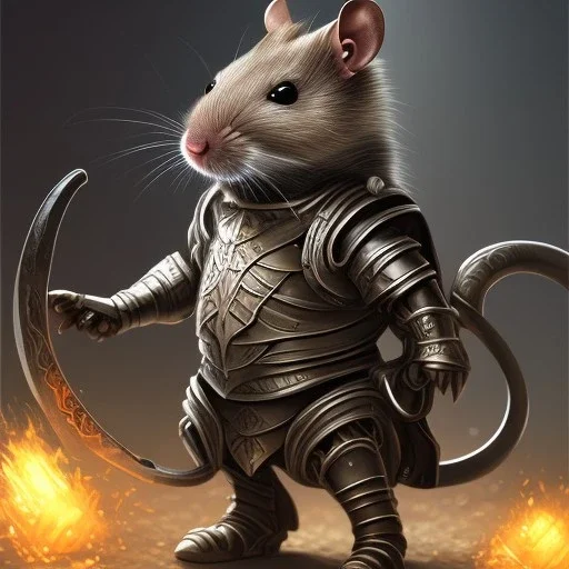 rat with armor