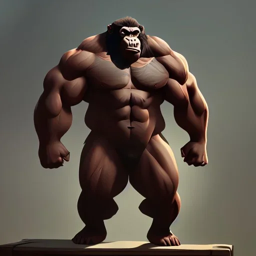 ancient bodybuilding gorilla