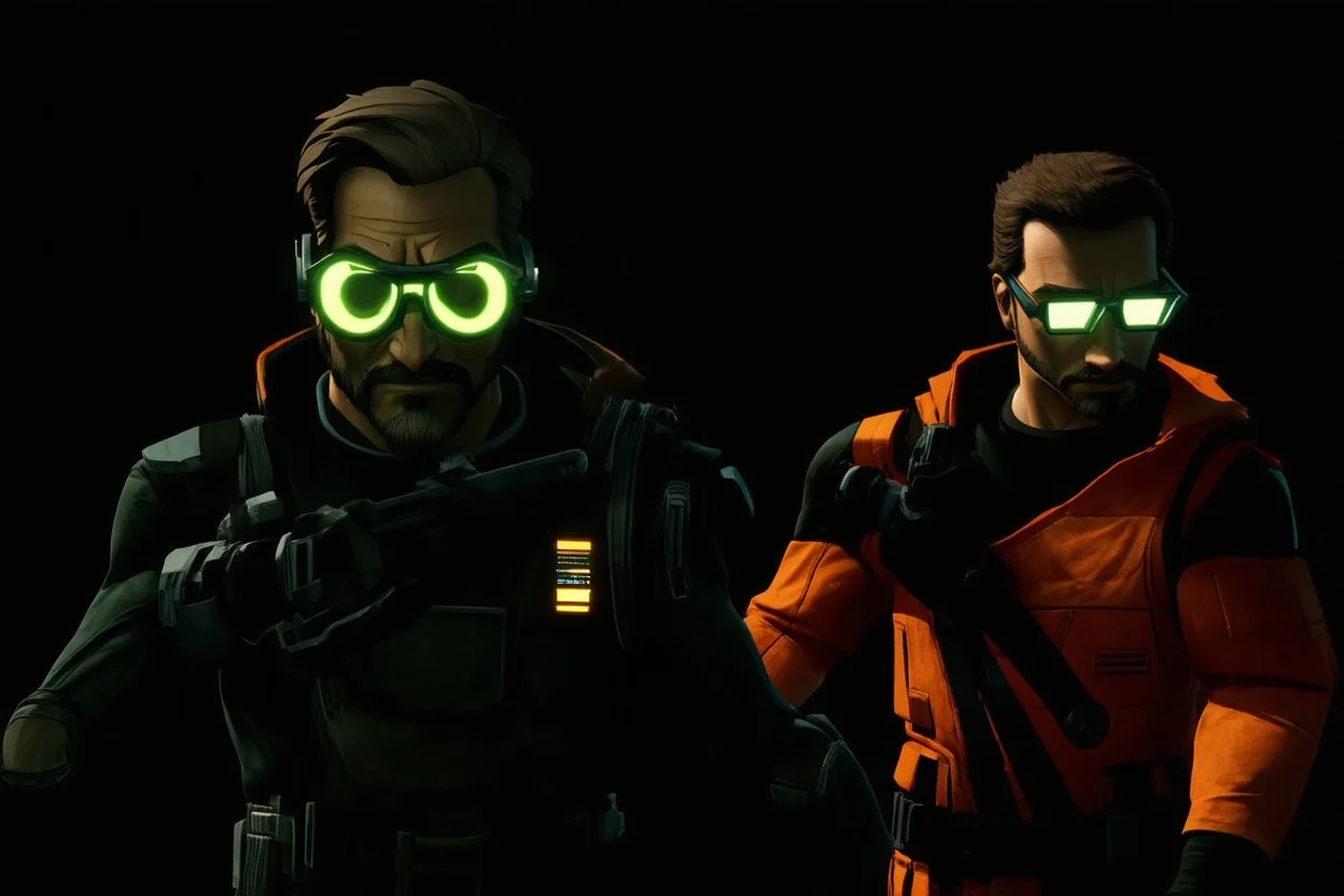 Gordon Freeman and Adrian Shephard from Half life