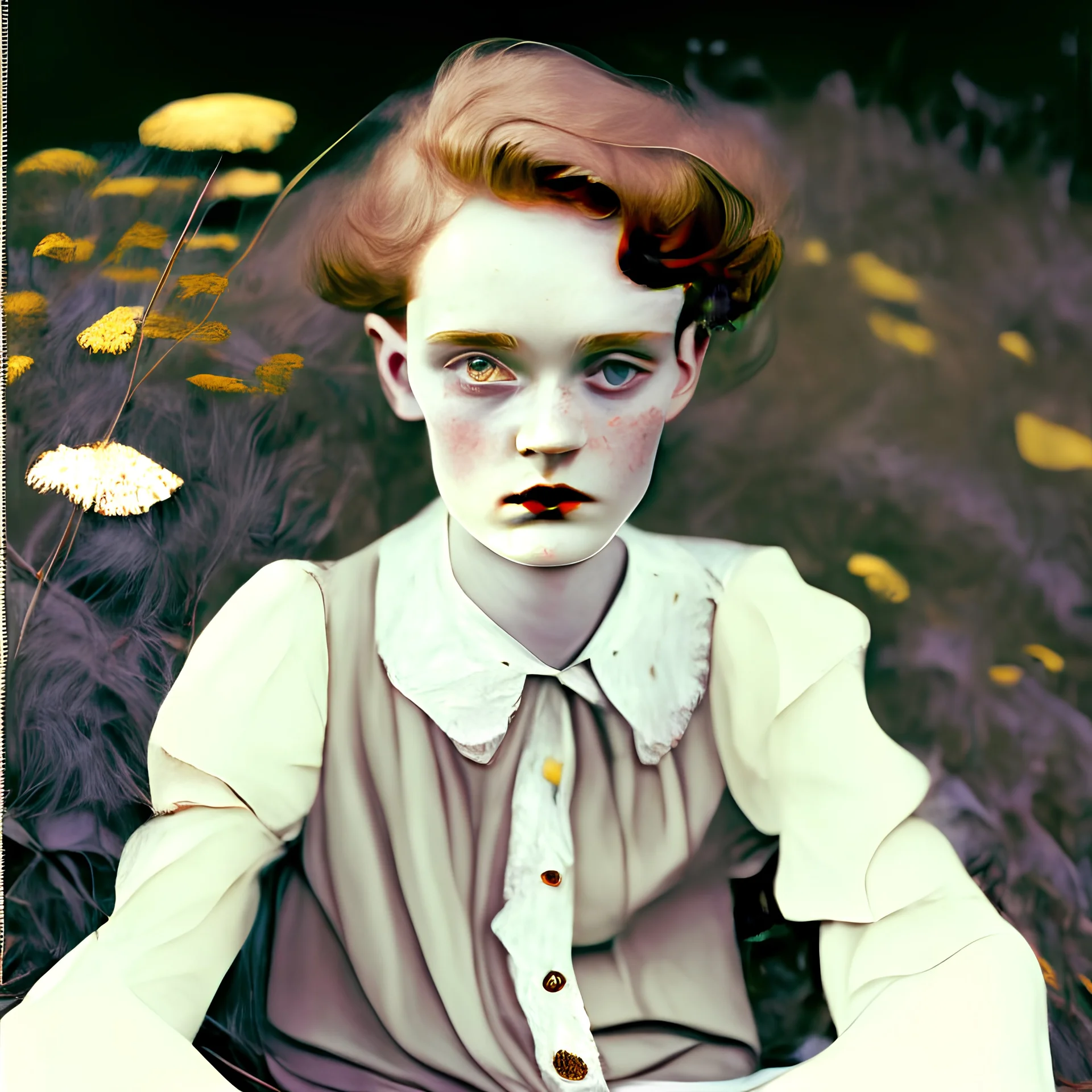 In the style of egon Schiele