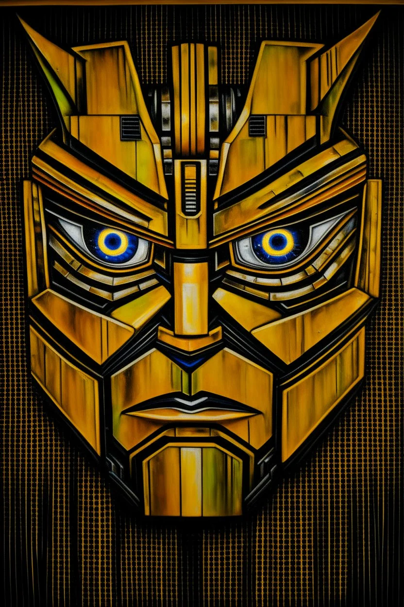 Transformer face portrait painting.