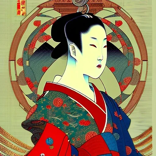 Ukiyo-e Style , with full details, full HD