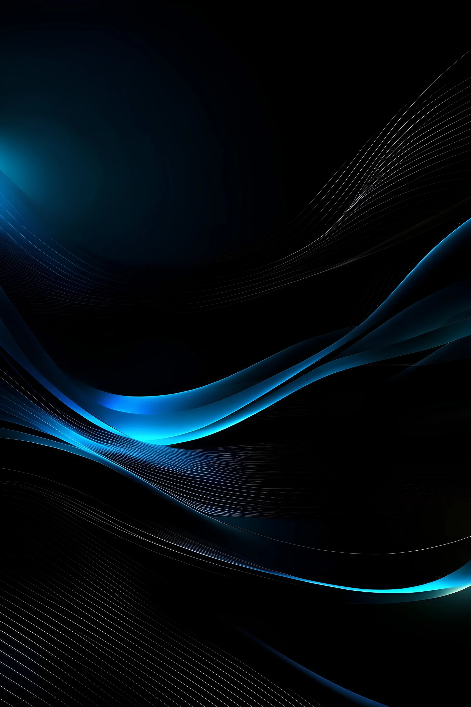 smooth abstract futuristic background that looks ai data like. shades of blue and black
