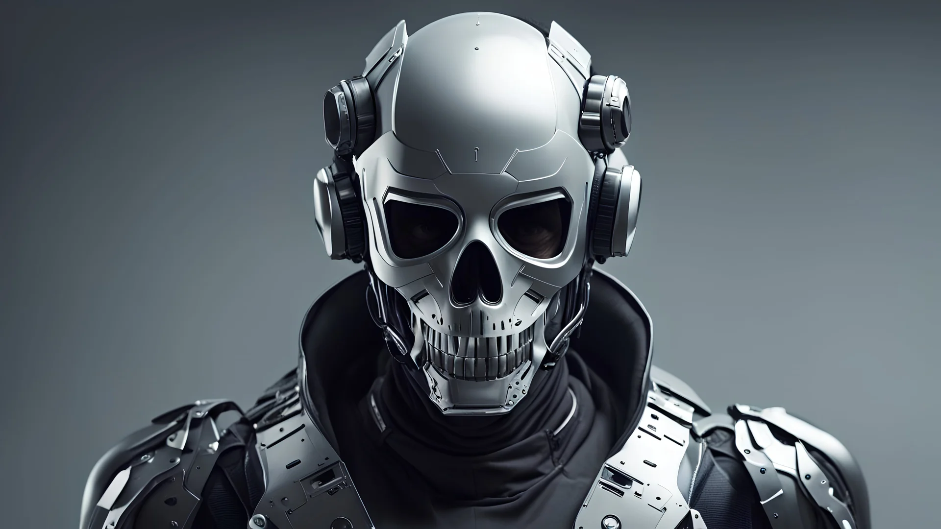 Guy in cool nanotech suit with a skull mask