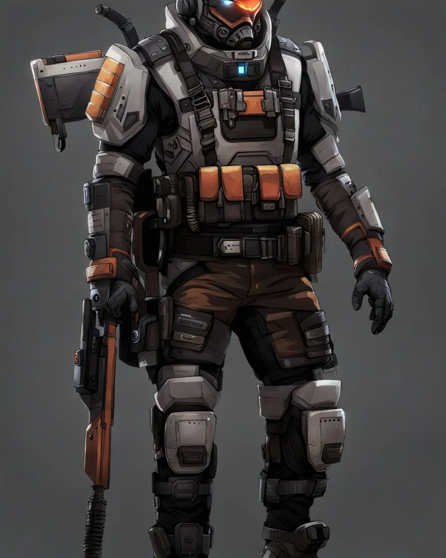 a titanfall pilot that is part bat, concept art, furry, humanoid, cyberpunk, anthropomorphic bat, titanfall 2