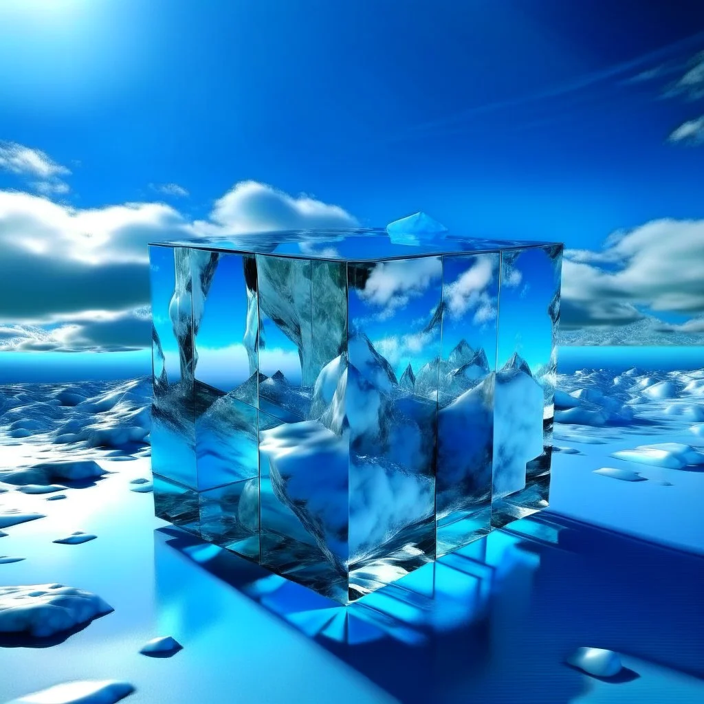 A WORLD INSIDE A CUBE OF ICE