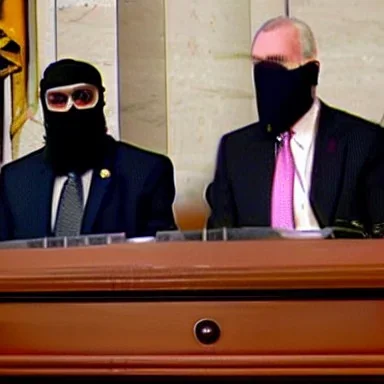 Isis members loot the inside of the us congress