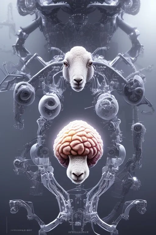 sheep brain cyborg, matrix style