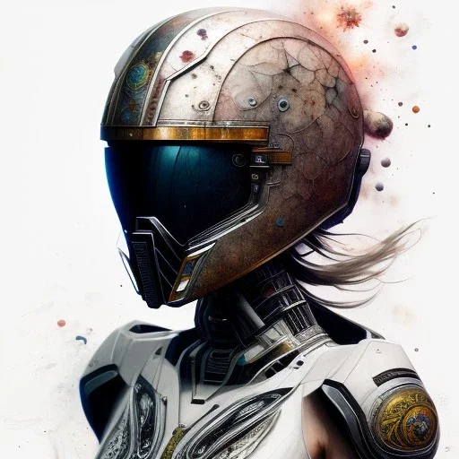 photorealistic the bad batch helmet, illustration by <agnes cecile> <Yoji Shinkawa>, natural tones, ornate and intricate detail , soft smooth lighting, soft colors,