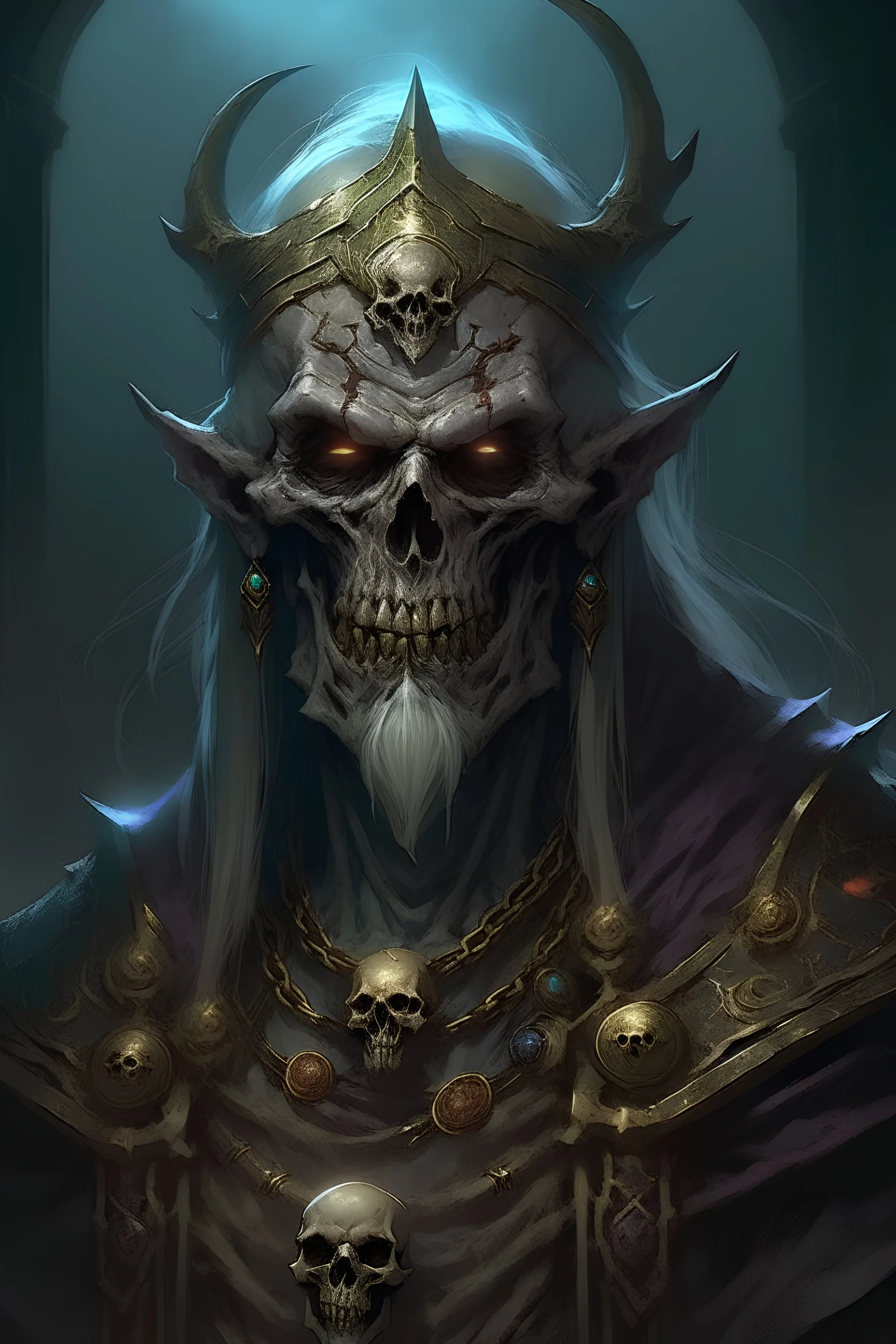 portrait of Dartharn the God of the Undead
