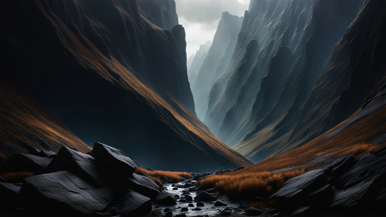 A mountain valley. a crack in the cliff walls full of white hot magma. dark fantasy concept art, exquisite realism, a masterpiece, dynamic lighting, hyperdetailed, intricately detailed, deep color, Unreal Engine, volumetric lighting , Epic cinematic brilliant stunning intricate meticulously detailed dramatic atmospheric maximal,