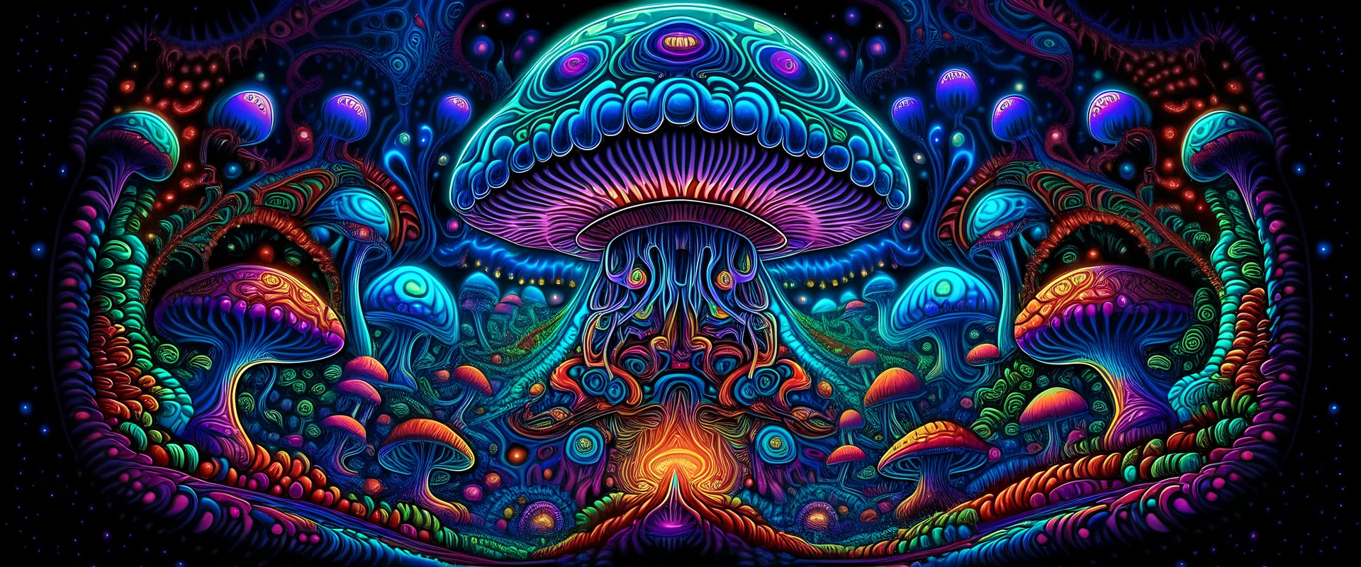 Trippy DMT interdimensional universe psychedelic acid mushroom