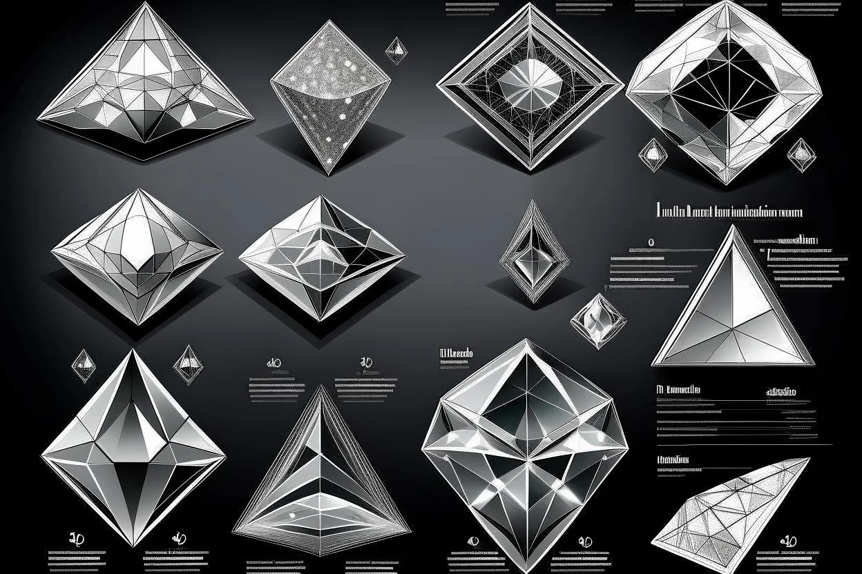 Analysis of diamond concepts into lines and shapes مبسط