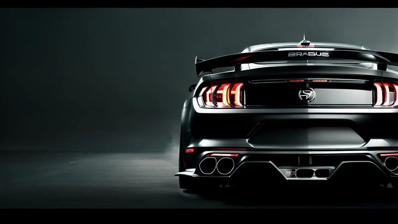 mustang BRABUS ROCKET bodykit, rear view, desktop wallpaper, 4K, Cinematic
