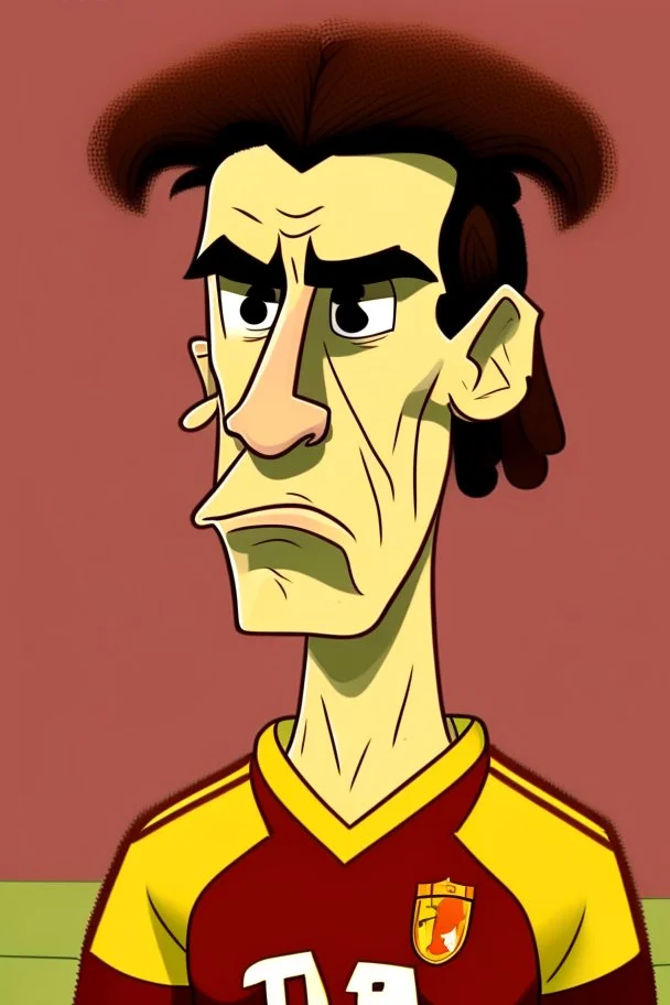 Nicholas Williams Spanish football player ,cartoon 2d