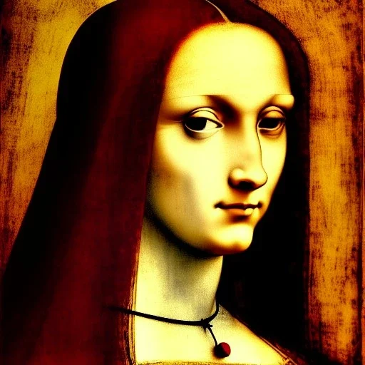 portrait of a beautiful woman Leonardo da Vinci style