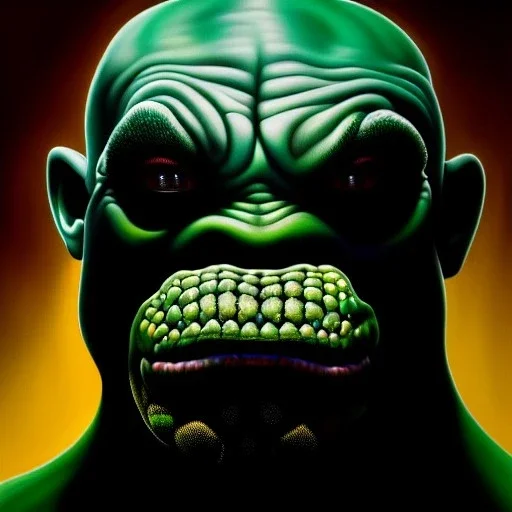 Ultra detailed fullbody Portrait in oil on canvas of Killer croc Villain,extremely detailed digital painting, extremely detailed face,crystal clear Big eyes, mystical colors ,perfectly centered image, perfect composition, rim light, beautiful lighting,masterpiece,8k, stunning scene, raytracing, anatomically correct, in the style of Bryanzap and uncannyknack and Ohrai Noriyoshi and Simon Bisley and tomzj1