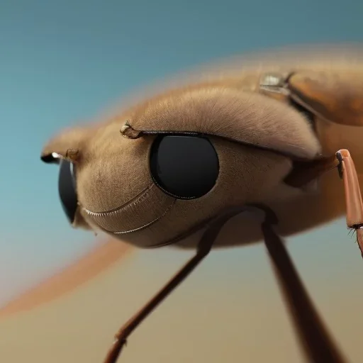 image of a flywswatter inside fly's eyes