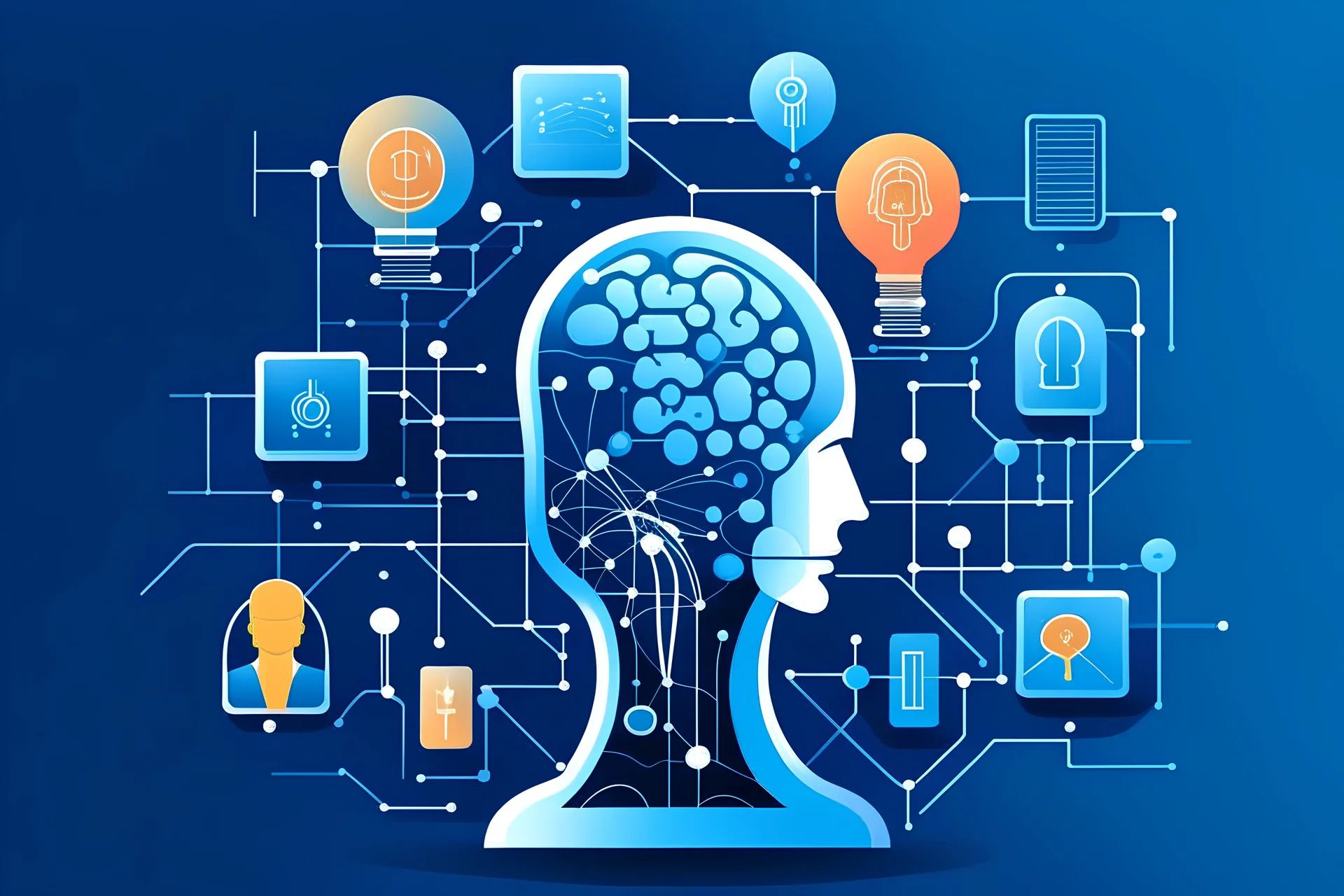 lave en tekst collage med ordene: Kunstig intelligens, Generativ AI, Prompt Engineering, Avatar, Adaptiv Learning. Maskin learning, ChatBots, ChatGPT, Neurale Netvæk, Algoritme, Sprogbehandling, Billedegenerering
