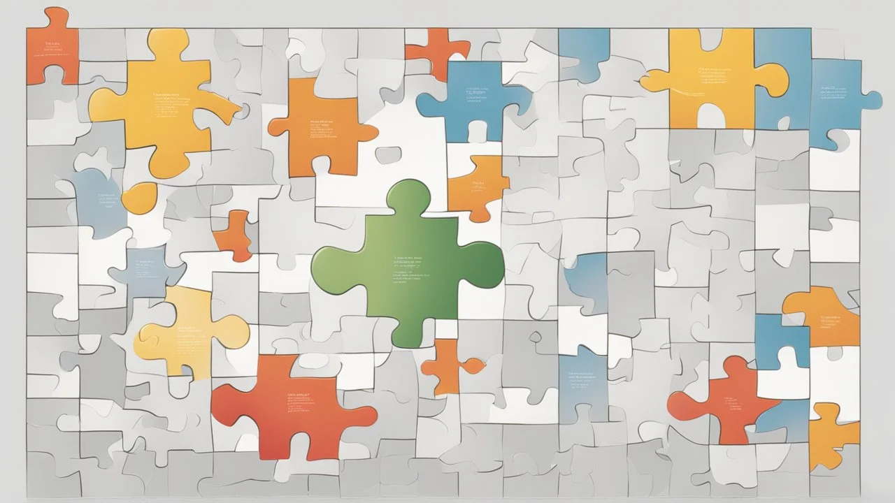 صورة تجسّد رمزية "بناء العادات اليومية الناجحة"، حيث تصور شخصًا يقوم بوضع قطع اللغز في مكانها لتشكيل صورة مكتملة. هذا يرمز إلى عملية تكوين وتطوير العادات الإيجابية خطوة بخطوة لتحقيق الإنتاجية وزيادة مستوى السعادة في الحياة اليومية.