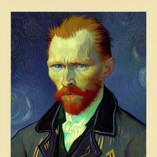 selfportrait painted by van gogh