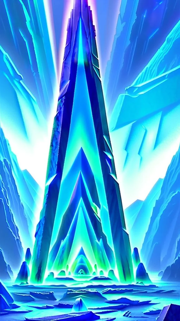 The majestic crystalline monument